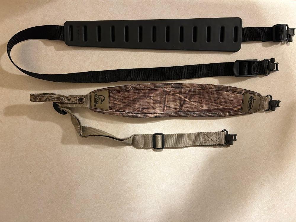 2 slings. 1 Eagle claw and 1 Avery Ducks unlimited sling. 