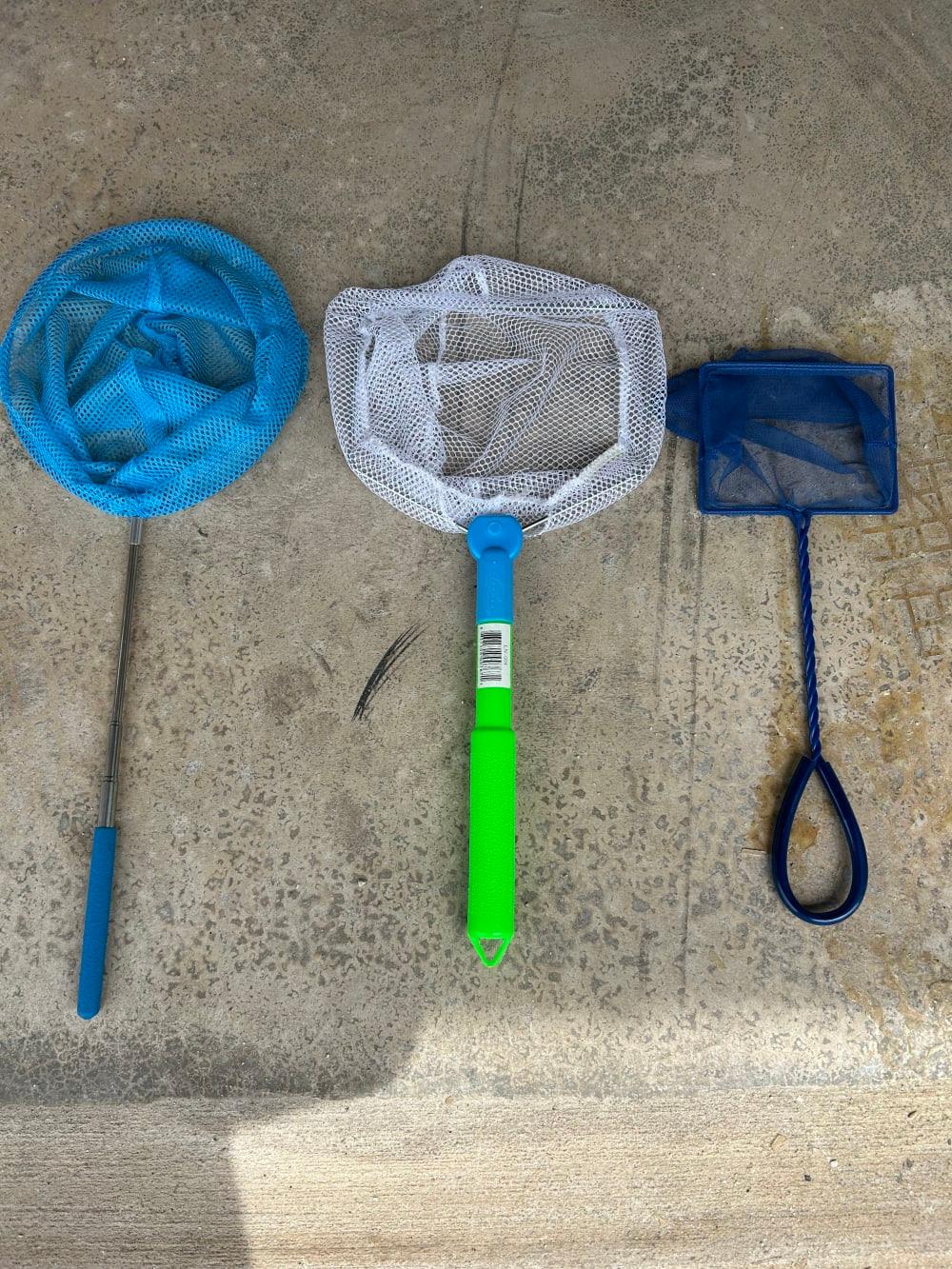 3 minnow bucket dip nets. New 
