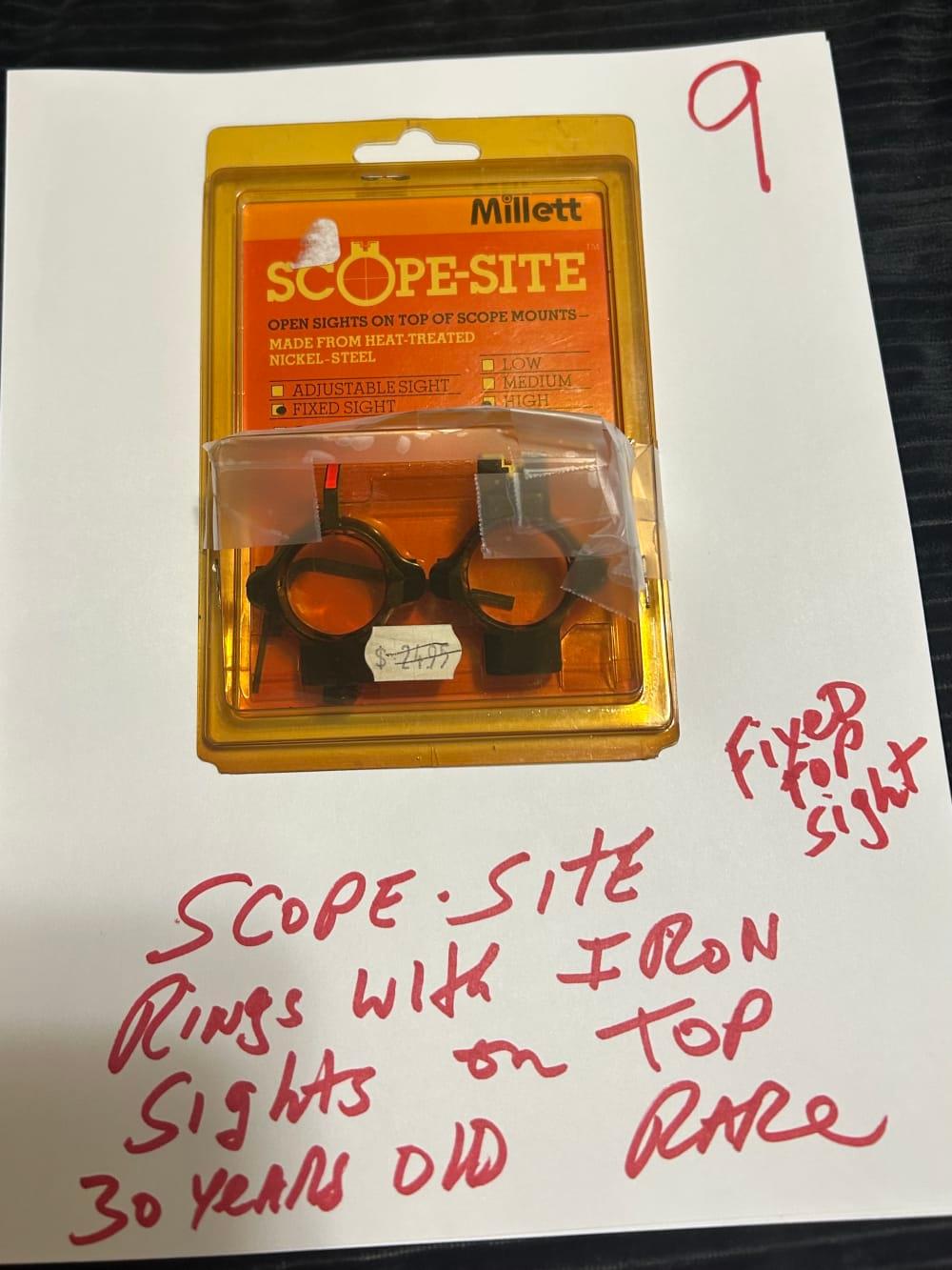 Scope rings with built in Iron sites 
